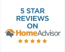 Five Start Reviews on Home Adviser