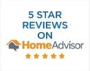 Five Start Reviews on Home Adviser